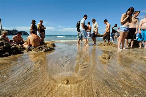 Hot Water Beach Coromandel Peninsula New Zealand