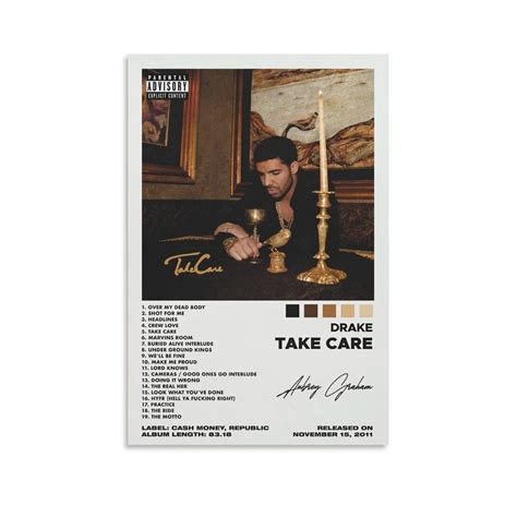 Buy Ofitin Drake Take Care Album Cover For Room Aesthetic Decorative