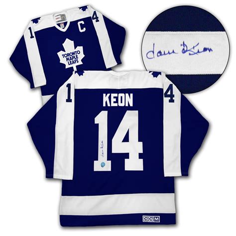 Jersey is approximately 10 tall. Dave Keon Toronto Maple Leafs Autographed Signed Captain ...