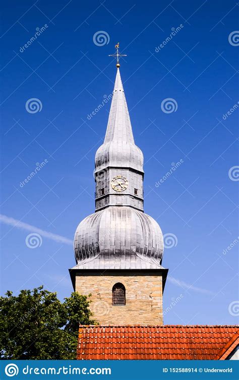 Typical Gothic Belfry Church Tower Stock Photo Image Of Stone