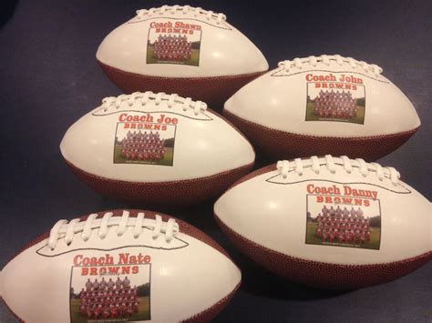 Personalized Customized Mid Size Footballs For Coaches Etsy