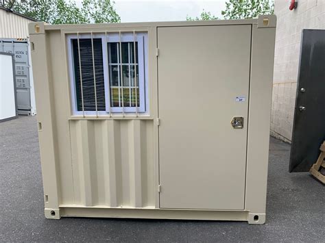 Brand New 9ft Storage Office Shipping Container With Barred Window