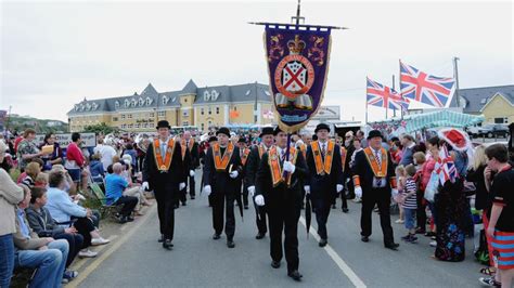 7000 Orange Order Members March In Rossnowlagh