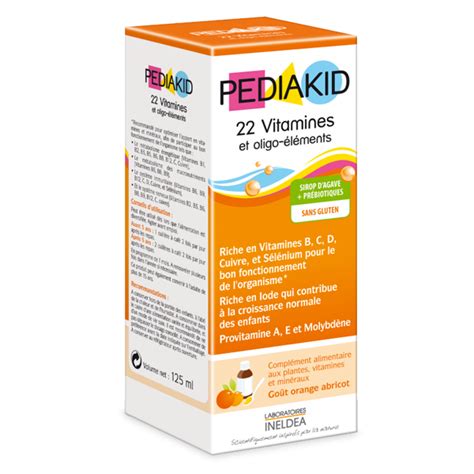 Pediakid 22 Vitamines Et Oligo éléments 125ml Parapharmacie Pharmarket