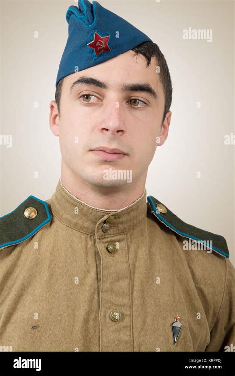 Portrait Of An Soviet Soldier Hi Res Stock Photography And Images Alamy