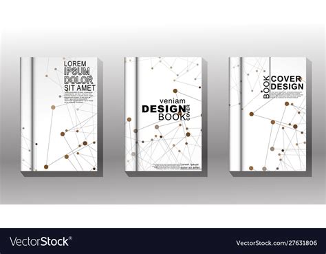 Minimalist Book Cover Design With Connected Vector Image