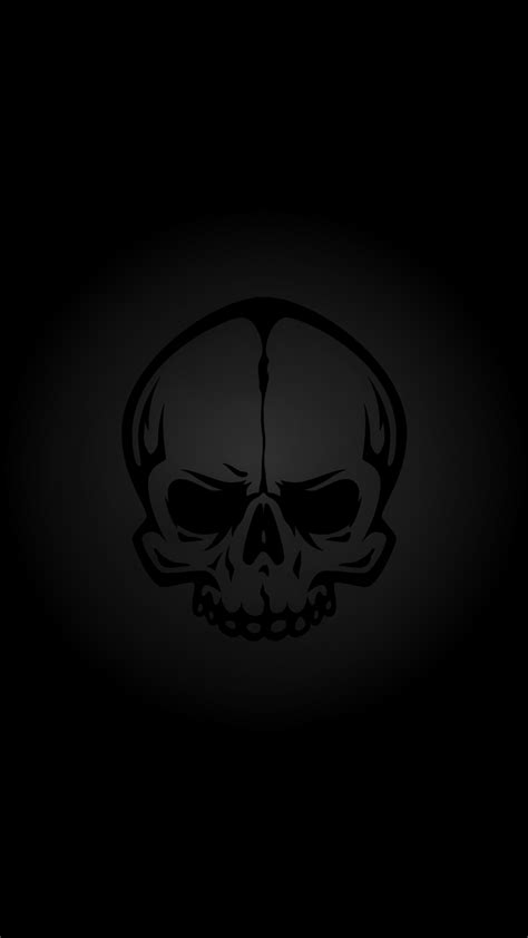 Ultra Hd Black Skull Wallpaper For Your Mobile Phone 0037