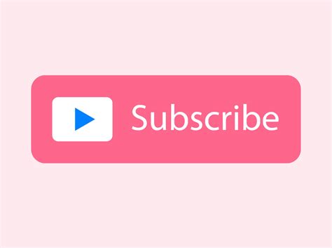 Pink Free Youtube Subscribe Button Icon 2 Ui Design Motion Design