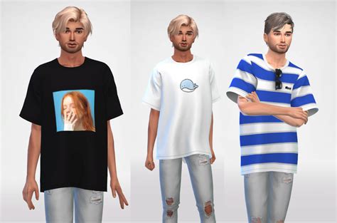 Sims 4 Male T Shirts Thehousebehindthetreesblog