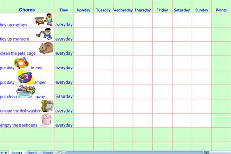 Chore Charts Chore Chart Kids Chore Chart Pictures Chores For Kids Images