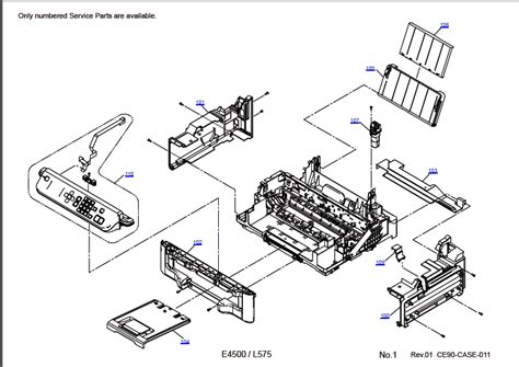 With ecotank, epson's initial ink storage tank system, efficient in publishing high quality 7. EPSON L575 Parts Manual