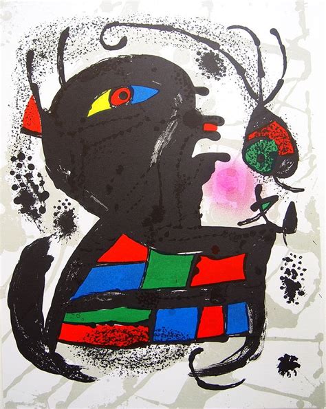 Joan Miró Original Lithograph 1969 ♥️ Vintage Poster Design