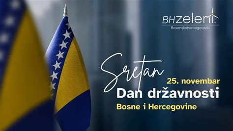 Čestitka Povodom 25 Novembra Dana Državnosti Bosne I Hercegovine