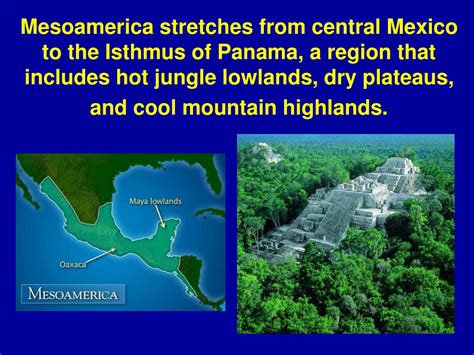 Ppt The Geographic Setting Of Mesoamerica And The Mayans Powerpoint