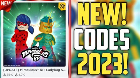 Future Codes New Roblox Miraculous Rp Ladybug And Cat Noir Codes
