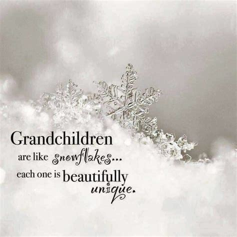 Grandchildren Are Like Snowflakeseach One Is Beautifully Unique