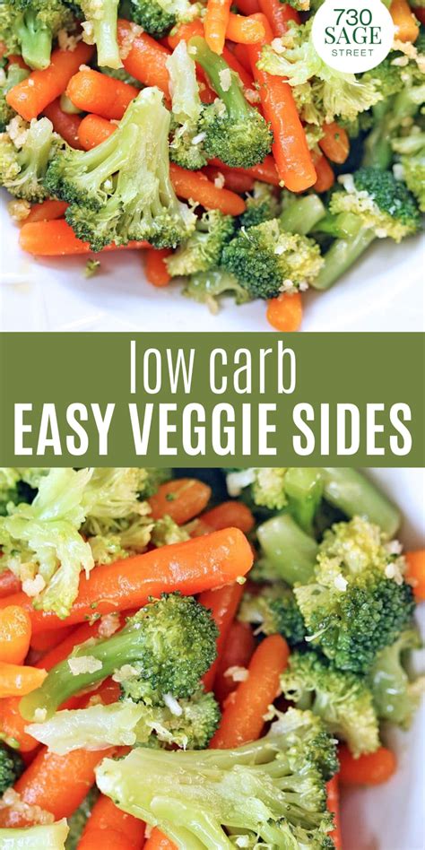 Easy Low Carb Veggie Sides Healthy Snacks Recipes Steam Vegetables