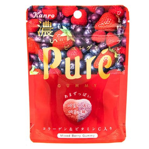 Kanro Puré Mixed Berry Flavoured Gummy Candy Japan Centre Godis