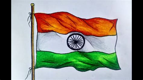 Pencil National Flag Drawing Easy Drawing Independence Day