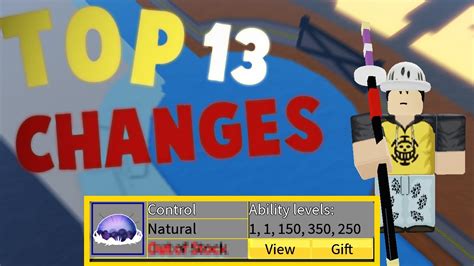 It includes those who are seems valid and also. TOP 13 Changes on the new update! Blox Fruit - YouTube