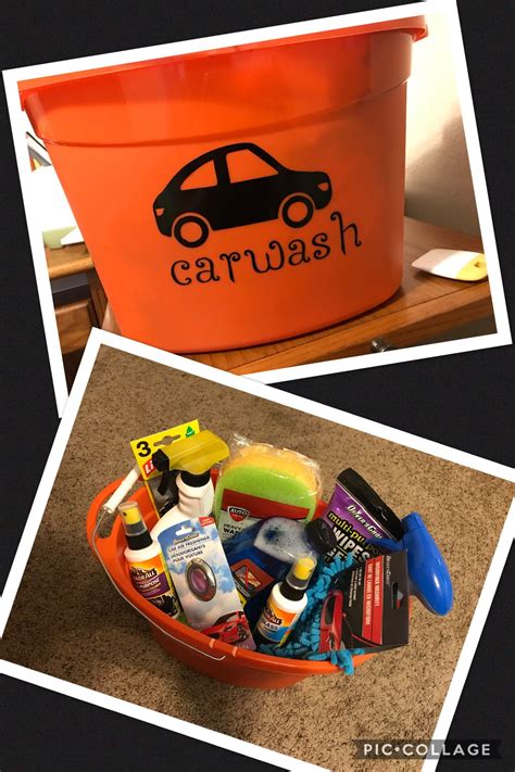 Cheap diy gifts to make for friends. Car wash gift basket | Diy father's day crafts, 16th ...