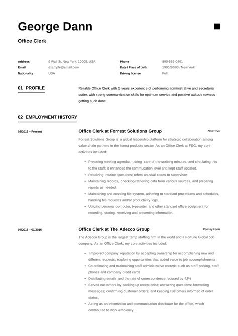 Nursing aide and assistant resume example + salaries, writing tips and information. Resume Examples Office Clerk | Registered nurse resume ...