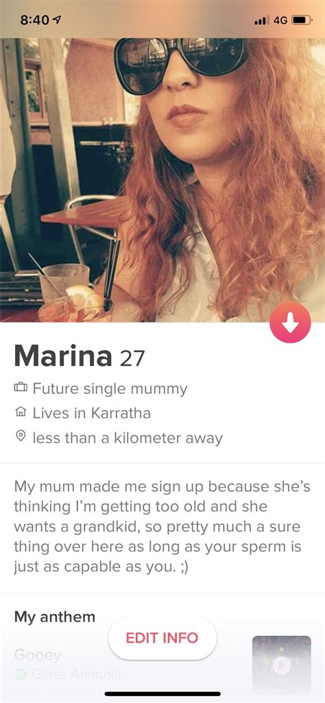 So if you're struggling with your bio, use one of the lyrics below. Tinder : My tinder bio has definitely gotten me a ...