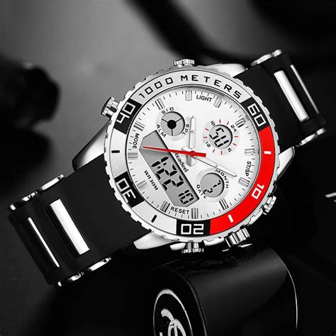 Fitted with some of the most daring. Top Brand Luxury Watches Men Rubber LED Digital Men's ...