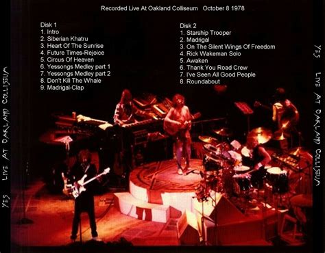 Yes Tormato 1978 10 08 Live At Oakland Coliseum Yes Free