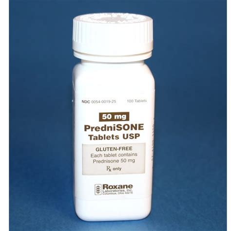 Prednisone 50mg 100 Tabletsbottle Mcguff Medical Products