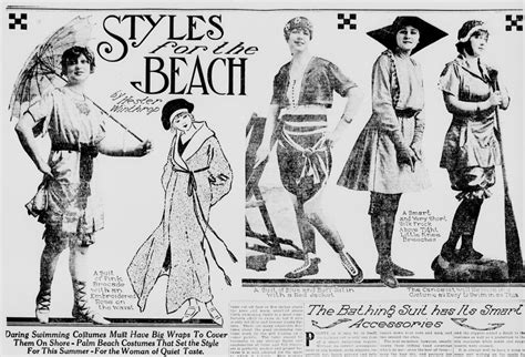 ladies bathing suits 1916 styles for the beach daring s… flickr