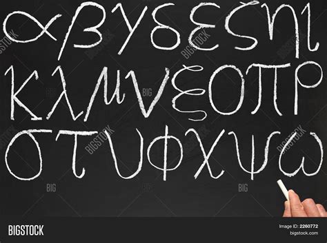 The greek alphabet derived from the north semitic script in the 8th century bce. Teacher Writing Greek Image & Photo (Free Trial) | Bigstock