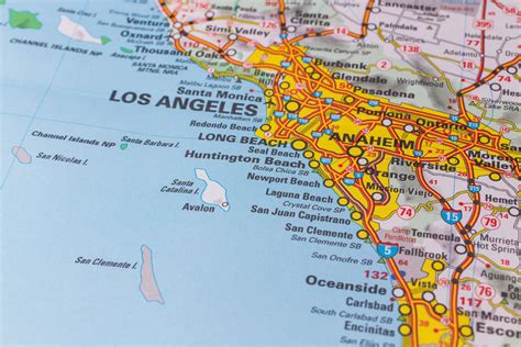 Los Angeles Carte Et Image Satellite