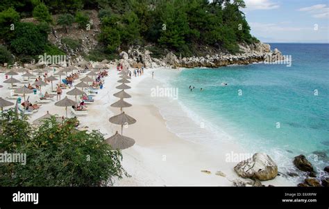 Marble Beach Saliara Beach Thassos Greece The Most Beautiful White