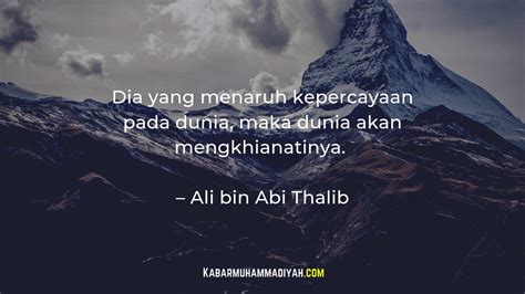 Kata Kata Motivasi Islam Ali Bin Abi Thalib Chika Ciku