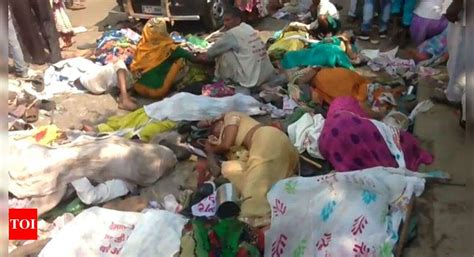 Over A Dozen People Feared Dead In Stampede In Varanasi Varanasi News Times Of India