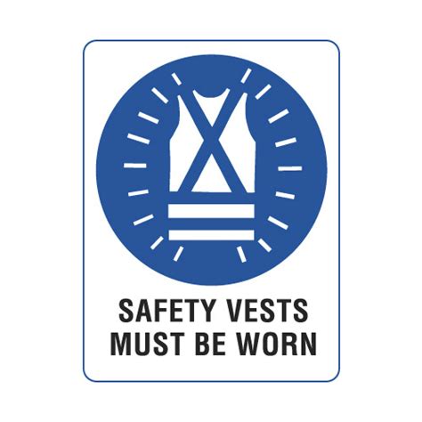 safety vests must be worn sign tuffa products