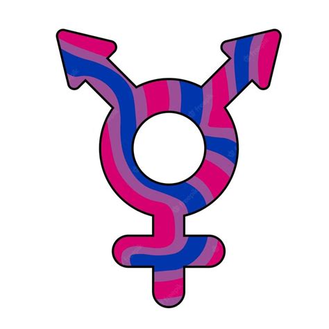 Premium Vector Bisexual Gender Symbol Lgbtq Community Pride Month