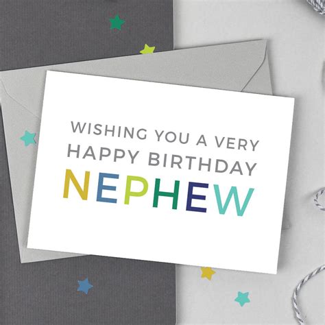Check spelling or type a new query. Happy Birthday Nephew Card By Studio 9 Ltd | notonthehighstreet.com