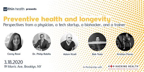 Preventive Health And Longevity Cool Nyc Events