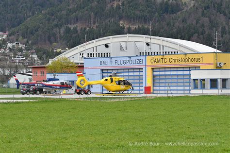 Hélicoptères H125 De La Police Et H135 De Secours Sur La Base D