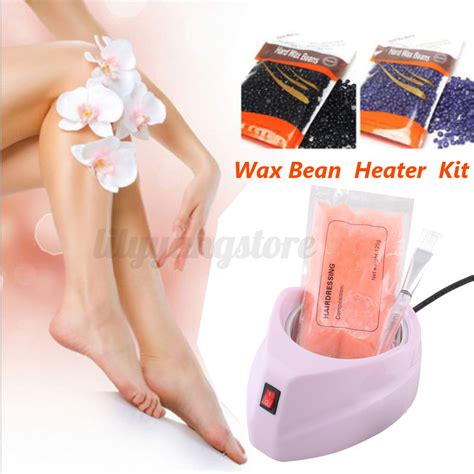 Pro Wax Kit Heater Pot Salon Waxing Hair Removal W 300g Brazilian Hot Wax Bean Ebay