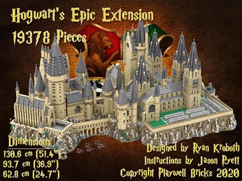 Lego Moc 30884 Hogwarts Castle 71043 Epic Extension Harry Potter