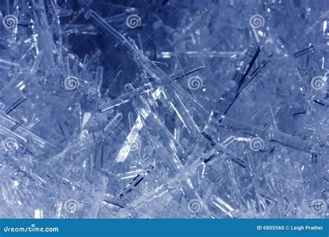 Closeup Of Ice Crystals Stock Photo Image Of Cold Festive 6805560