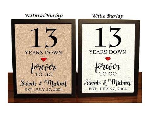 13th Anniversary T 13th Wedding Anniversary T T Etsy