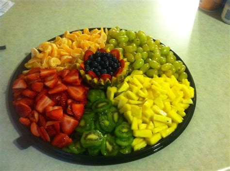 Fruit Tray With A Pineapple Centerpiece Made For Christmas Dinner