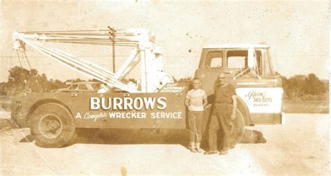Burrows Wrecker Service Circa 1961 Vintage Equipment