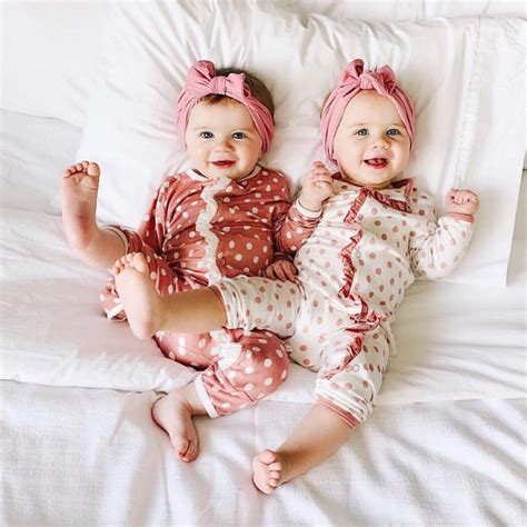 Twinning Is Winning Twin Baby Girls Twin Baby Clothes Cute Baby Twins