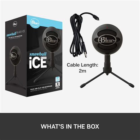 Blue Snowball Ice Usb Mic For Recording And Streaming On Pc And Mac