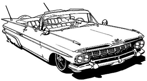 Classic Cars Free Coloring Pages